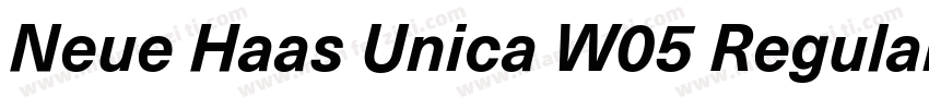 Neue Haas Unica W05 Regular字体转换